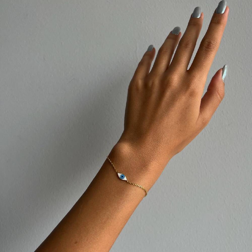 Kardelen COLORFULL MINI EYE ARMKETTE - 925 SILBER Preisnachlass