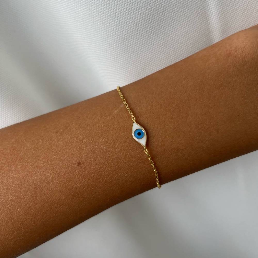 Kardelen COLORFULL MINI EYE ARMKETTE - 925 SILBER Preisnachlass