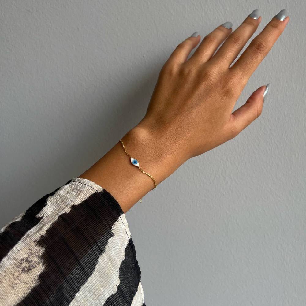 Kardelen COLORFULL MINI EYE ARMKETTE - 925 SILBER Preisnachlass