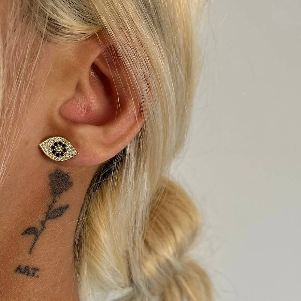 Kardelen Diamond Nazar Ohrring - 925 SILBER Jubiläumsangebot