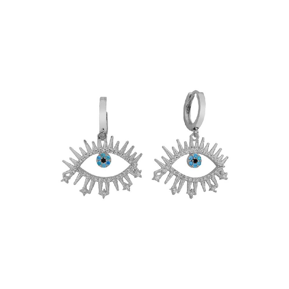 Kardelen Eye Effect Ohrring - 925 SILBER Riesige Ersparnisse