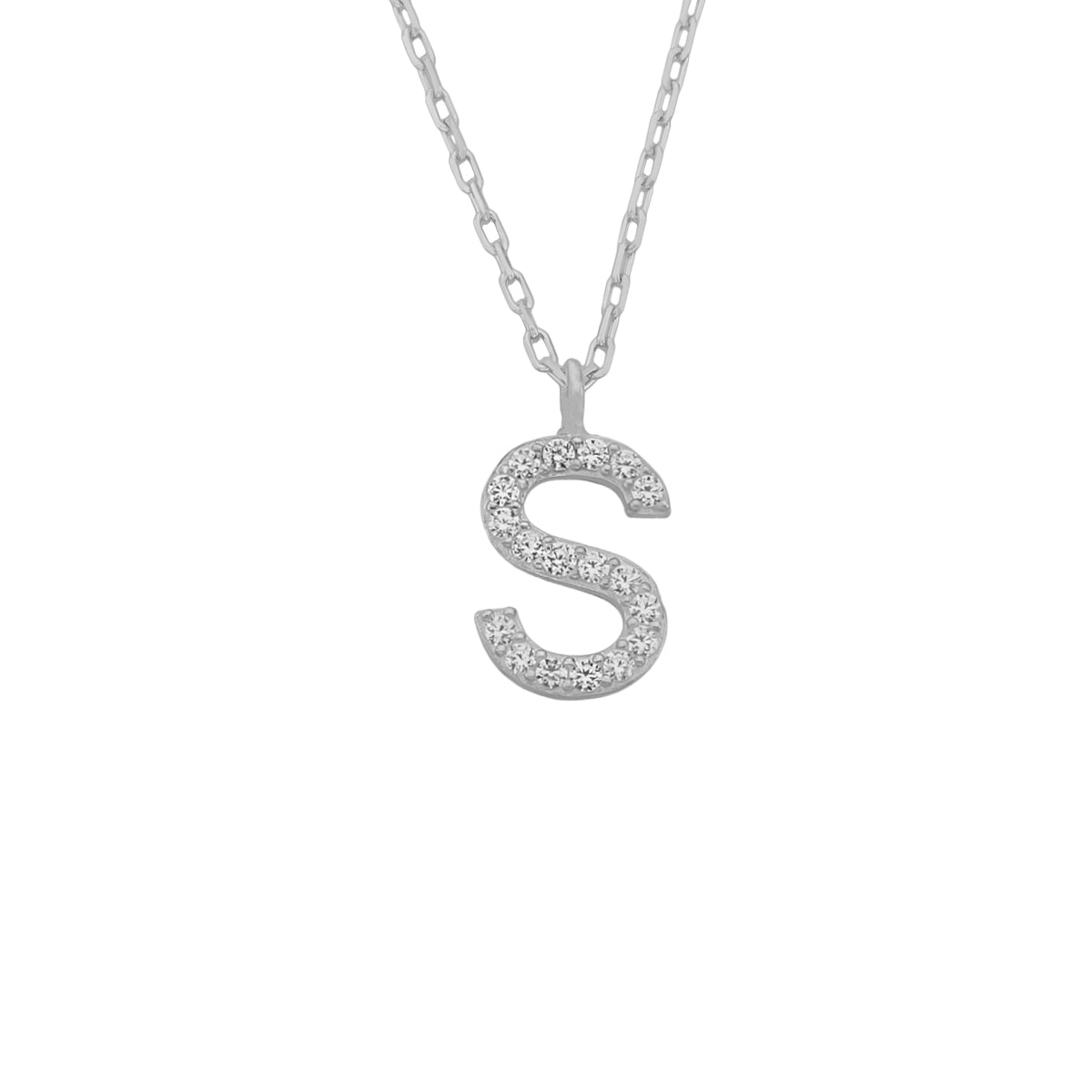 Kardelen Mini One Letter Kette - 925 SILBER Im Verkauf