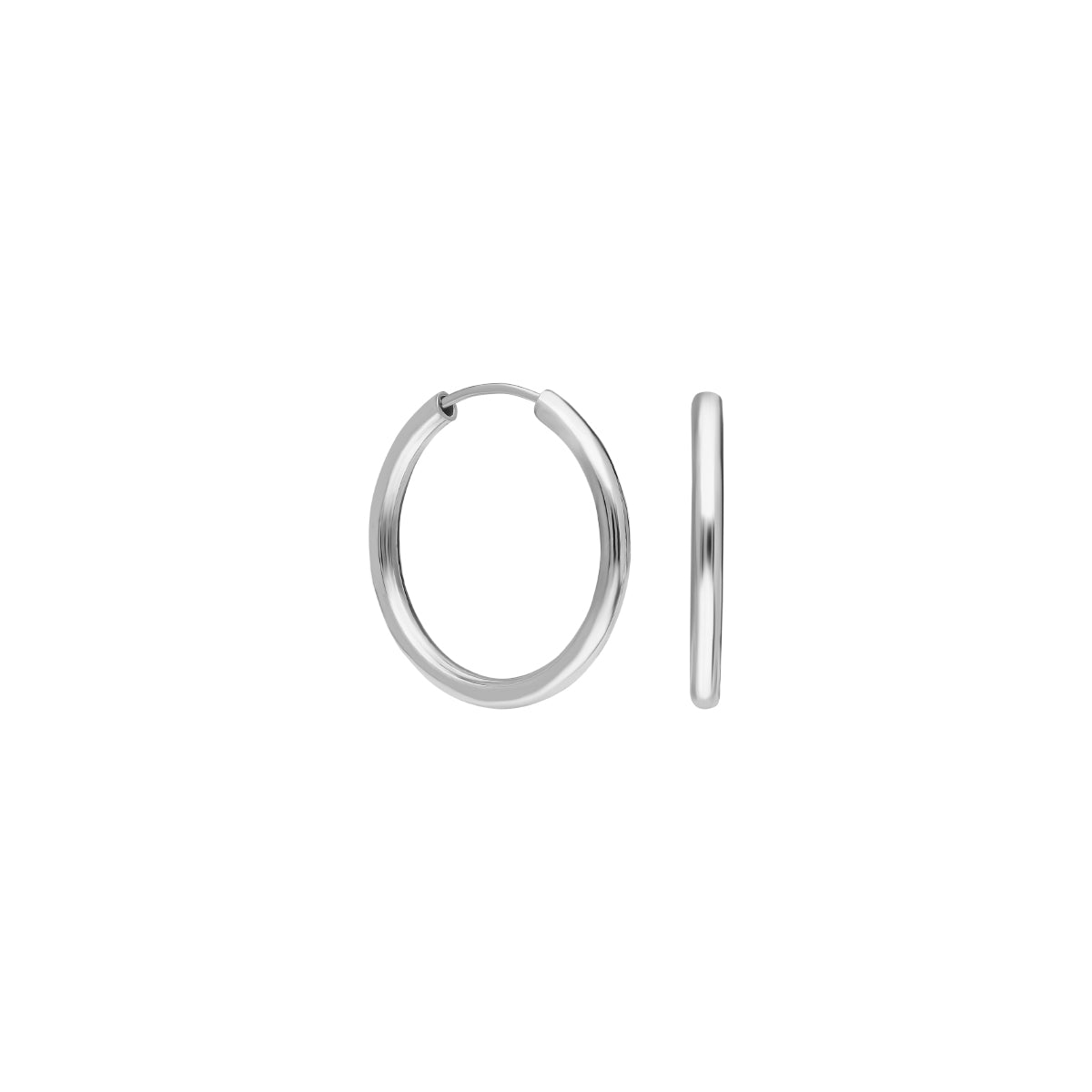 Kardelen 10mm Plain Hoop Earrings 2025