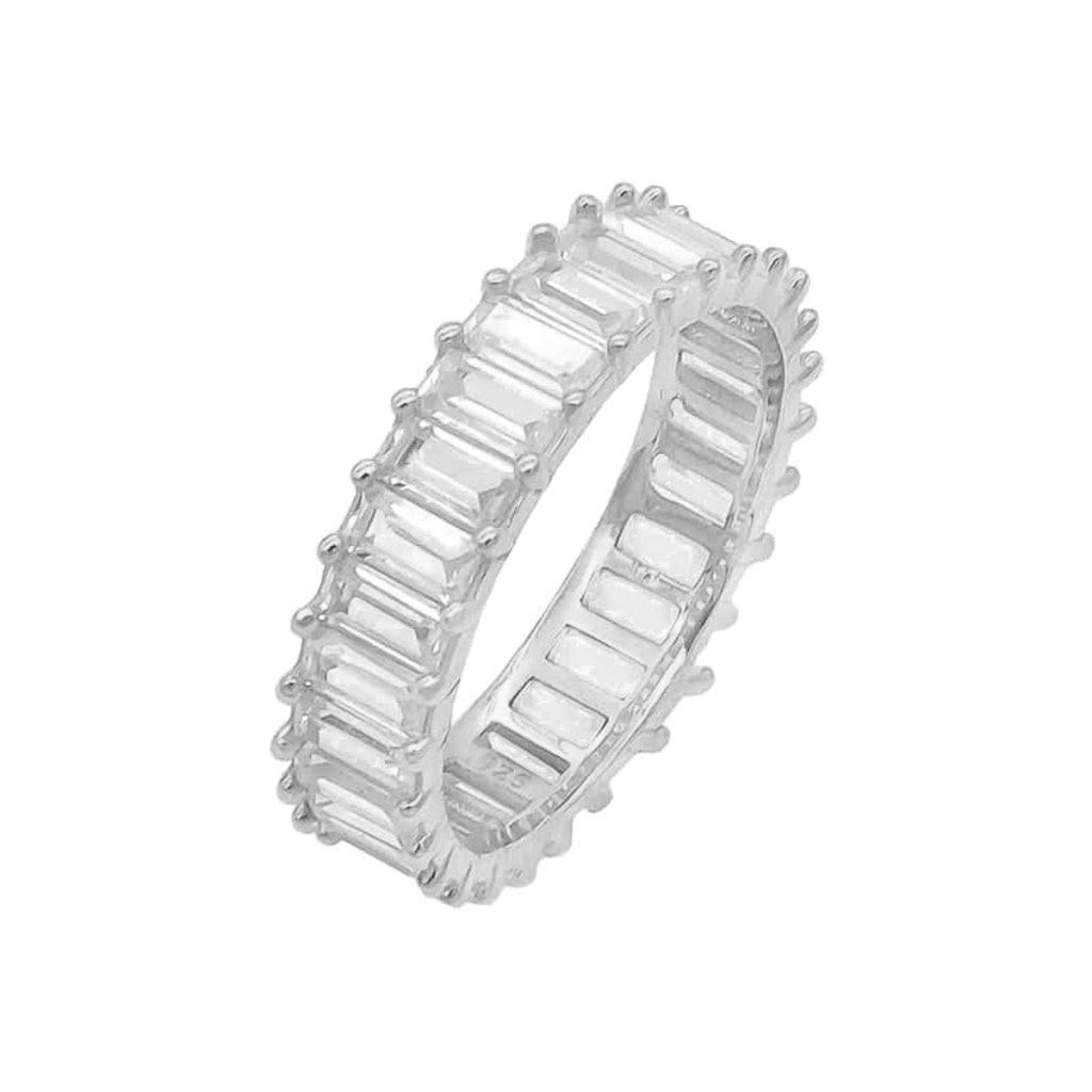 Kardelen Baguette Stones Ring - 925 SILBER Auslauf