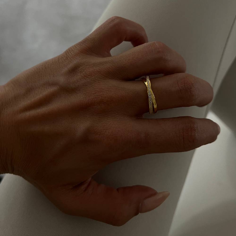 Kardelen Circle Zirkonia Ring - 925 SILBER Günstiger Verkauf