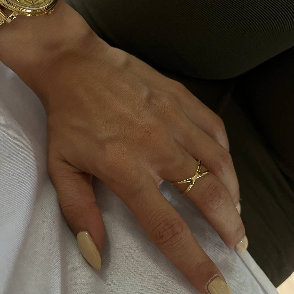 Kardelen Cross Ring - 925 SILBER Meist gekauft