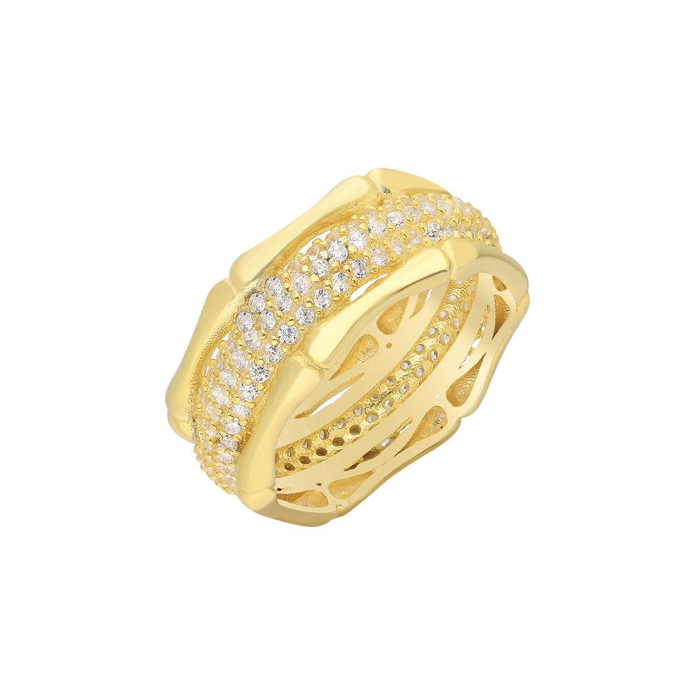 Kardelen Knochig Zirkonia Ring - 925 SILBER Blitzverkäufe