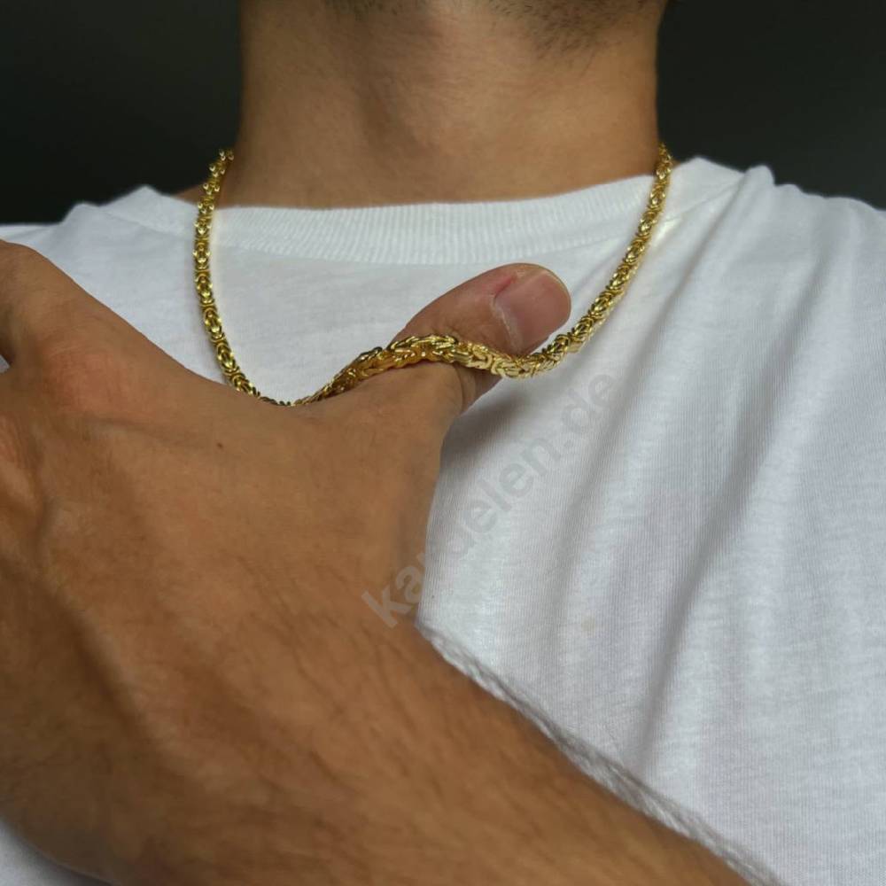 Kardelen 14K GOLD KÖNIGSKETTE Black Friday
