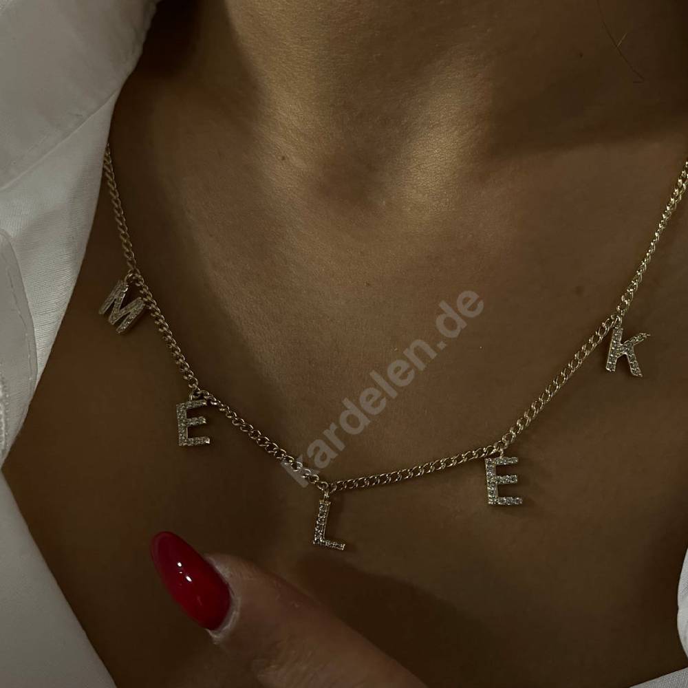 Kardelen 14K GOLD NAMENSKETTE Cyber Monday
