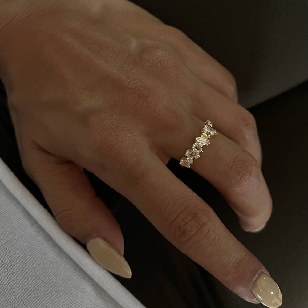 Kardelen BAGUETTE SHIFT RING - 925 SILBER Bestseller