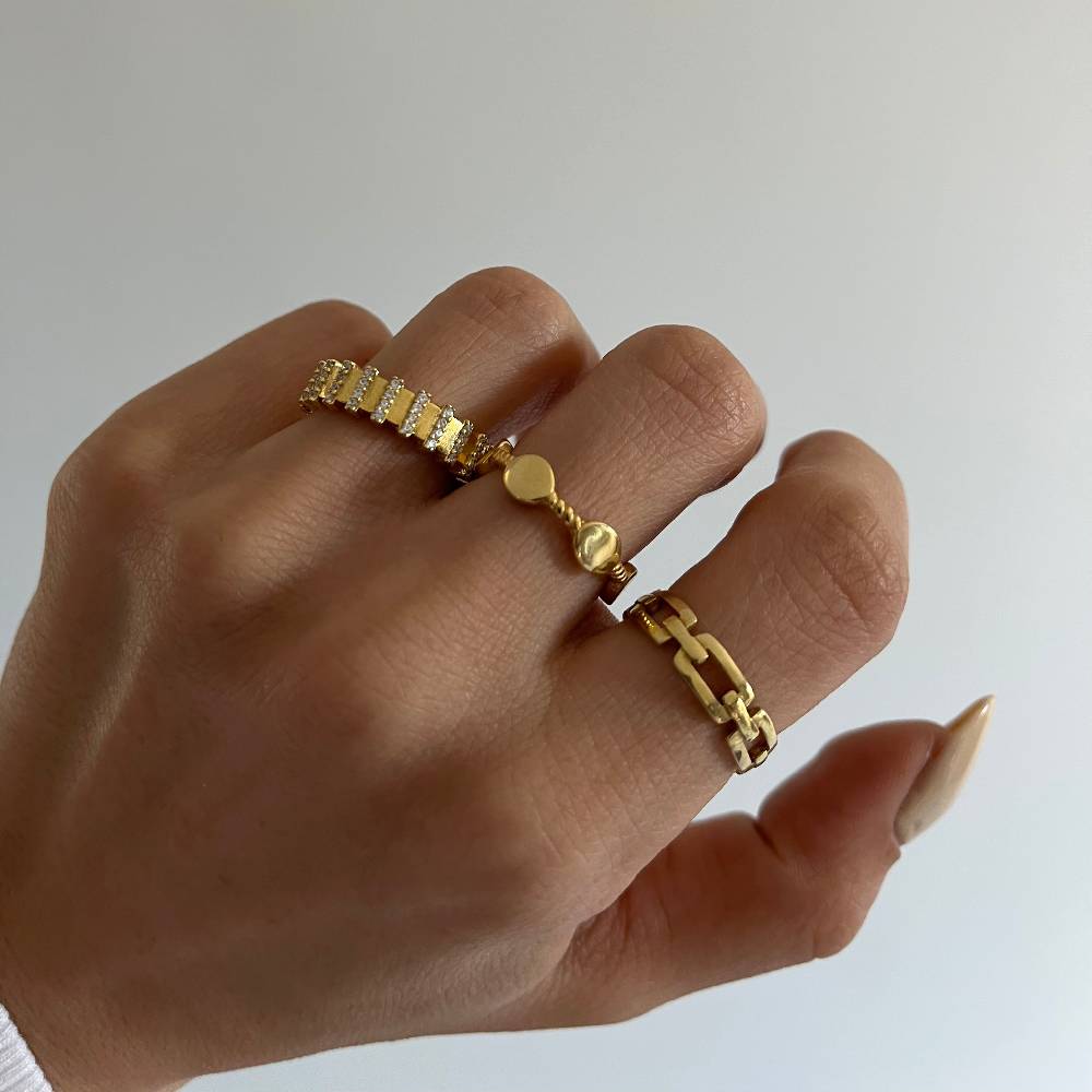 Kardelen Chain In Ring - 925 SILBER Kauf eins, bekomm eins gratis
