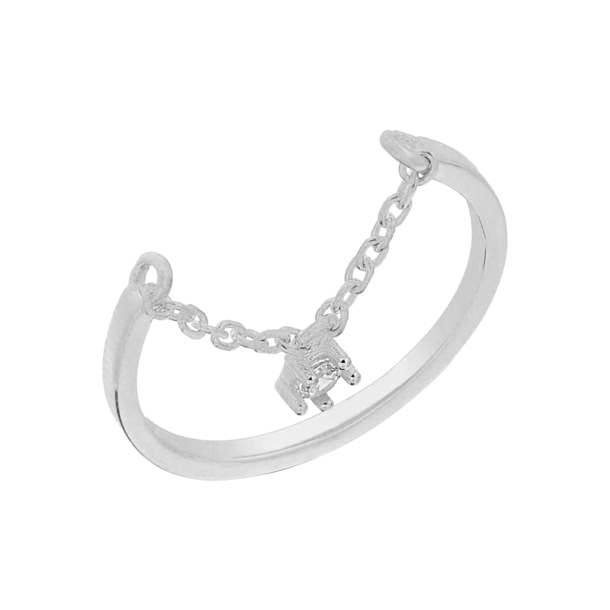 Kardelen Chain Zirkonia Ring - 925 SILBER Tägliche Deals