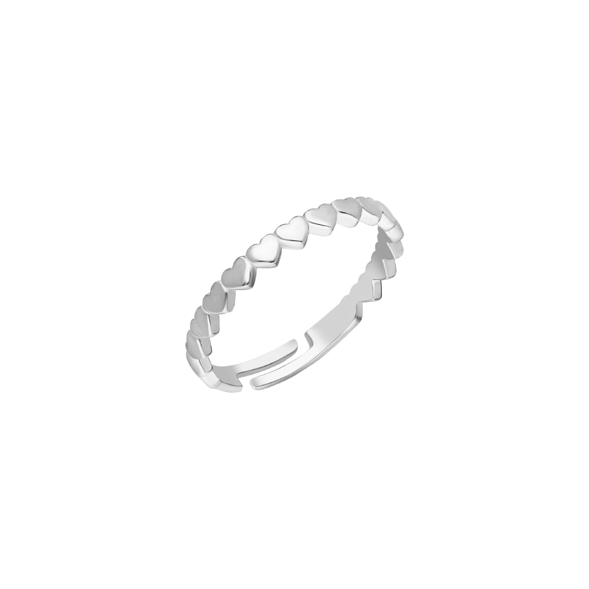 Kardelen Herz Line Ring - 925 SILBER Riesige Ersparnisse
