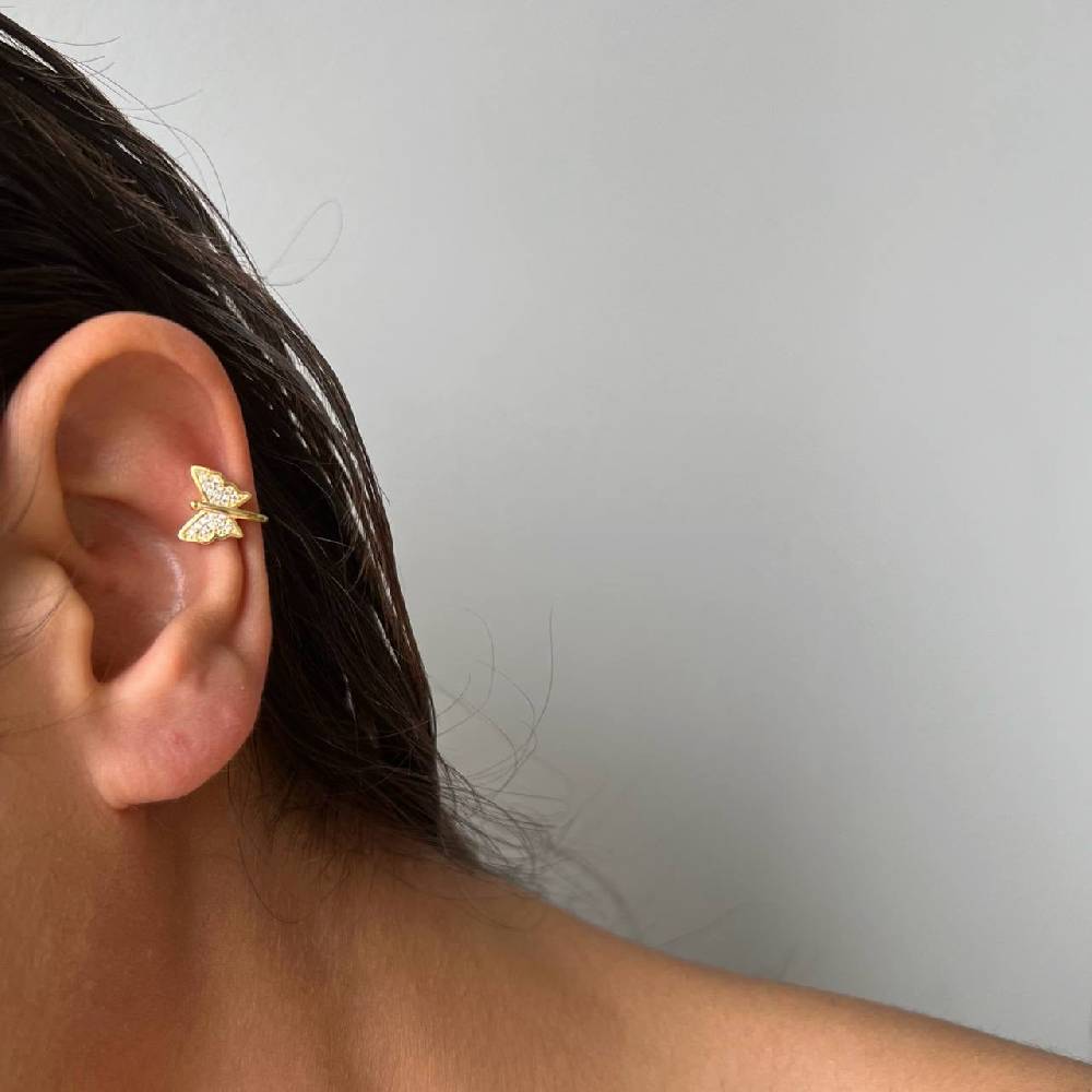 Kardelen BUTTERFLY EARCUFF - 925 SILBER Neueste Stile