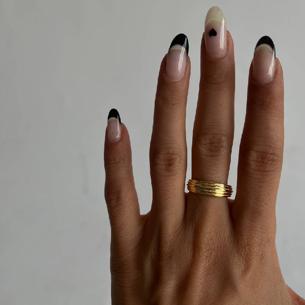 Kardelen Gestreifter Ring - 925 SILBER Letzter Tag