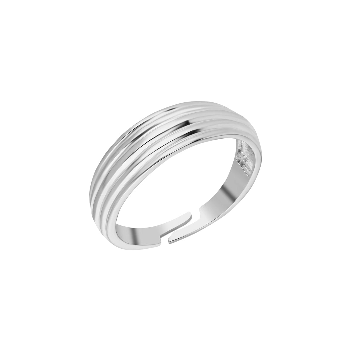 Kardelen Gestreifter Ring - 925 SILBER Letzter Tag