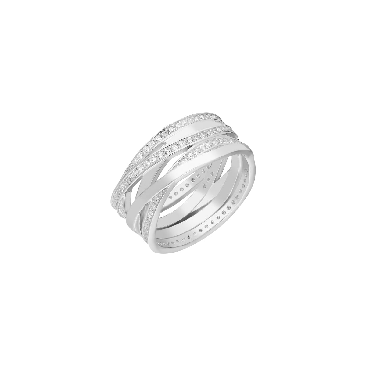 Kardelen Big Shaylee Zirkonia Ring - 925 SILBER Kostenloser Versand international
