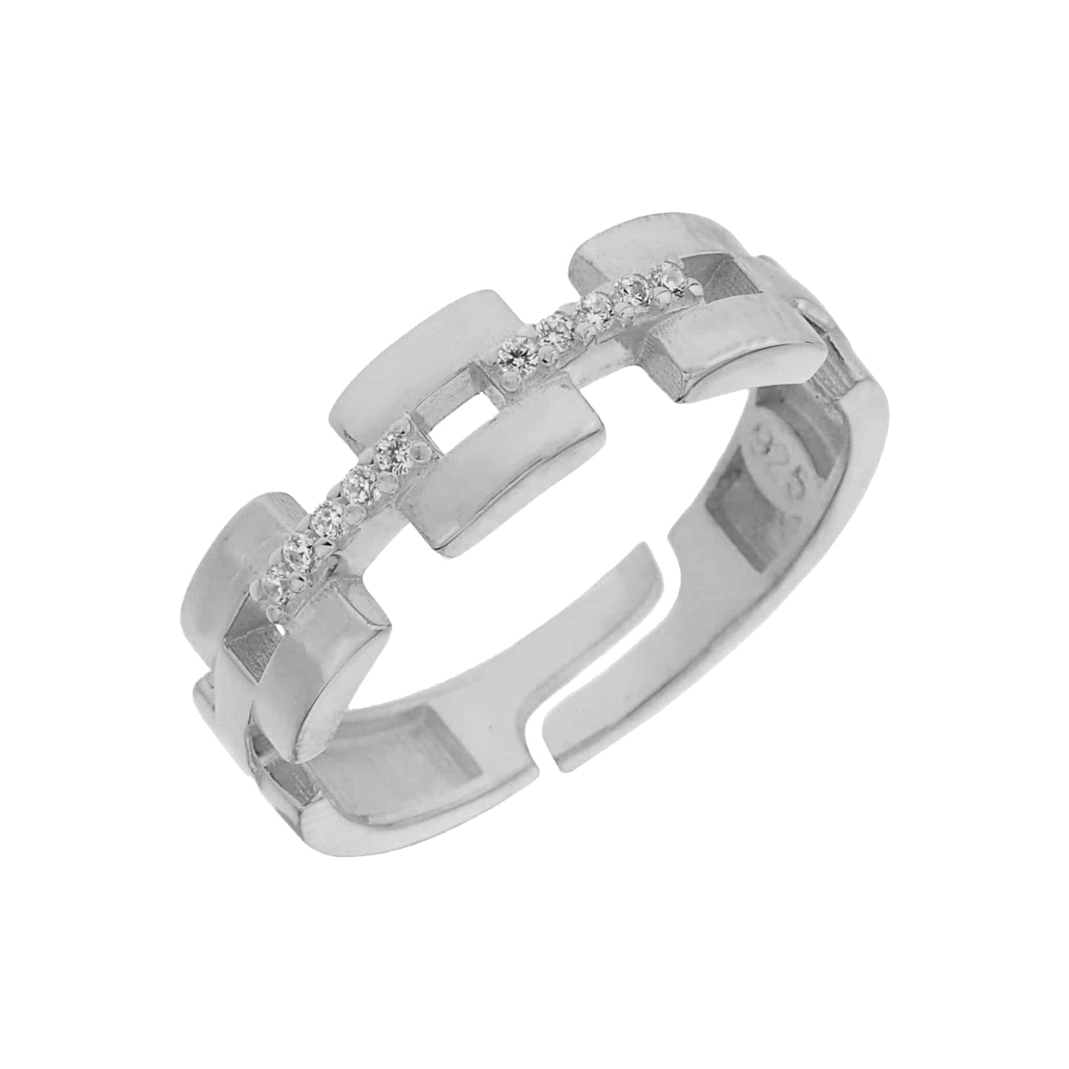 Kardelen Chain In Ring Zirkonia - 925 SILBER Black Friday Preise