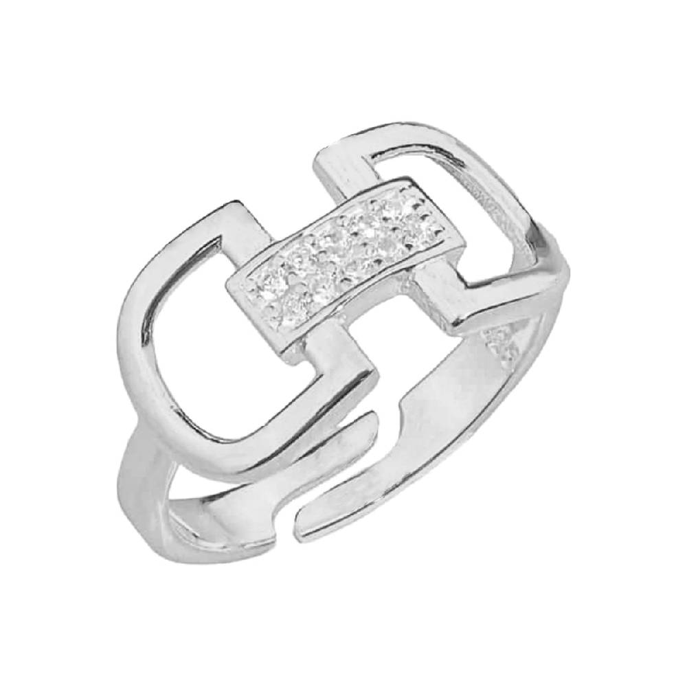 Kardelen Sperren Chain Ring - 925 SILBER Im Verkauf