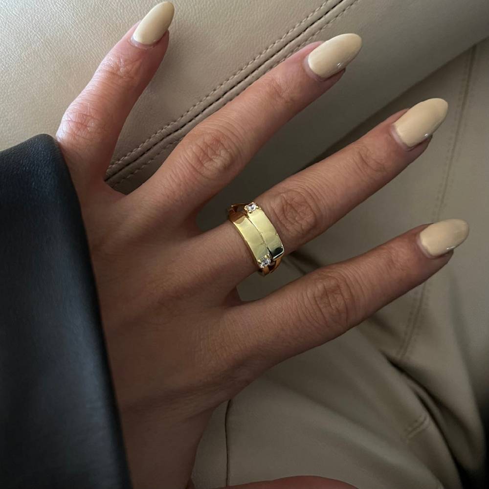 Kardelen Two Zirkonia Ring - 925 SILBER Fabrikverkauf