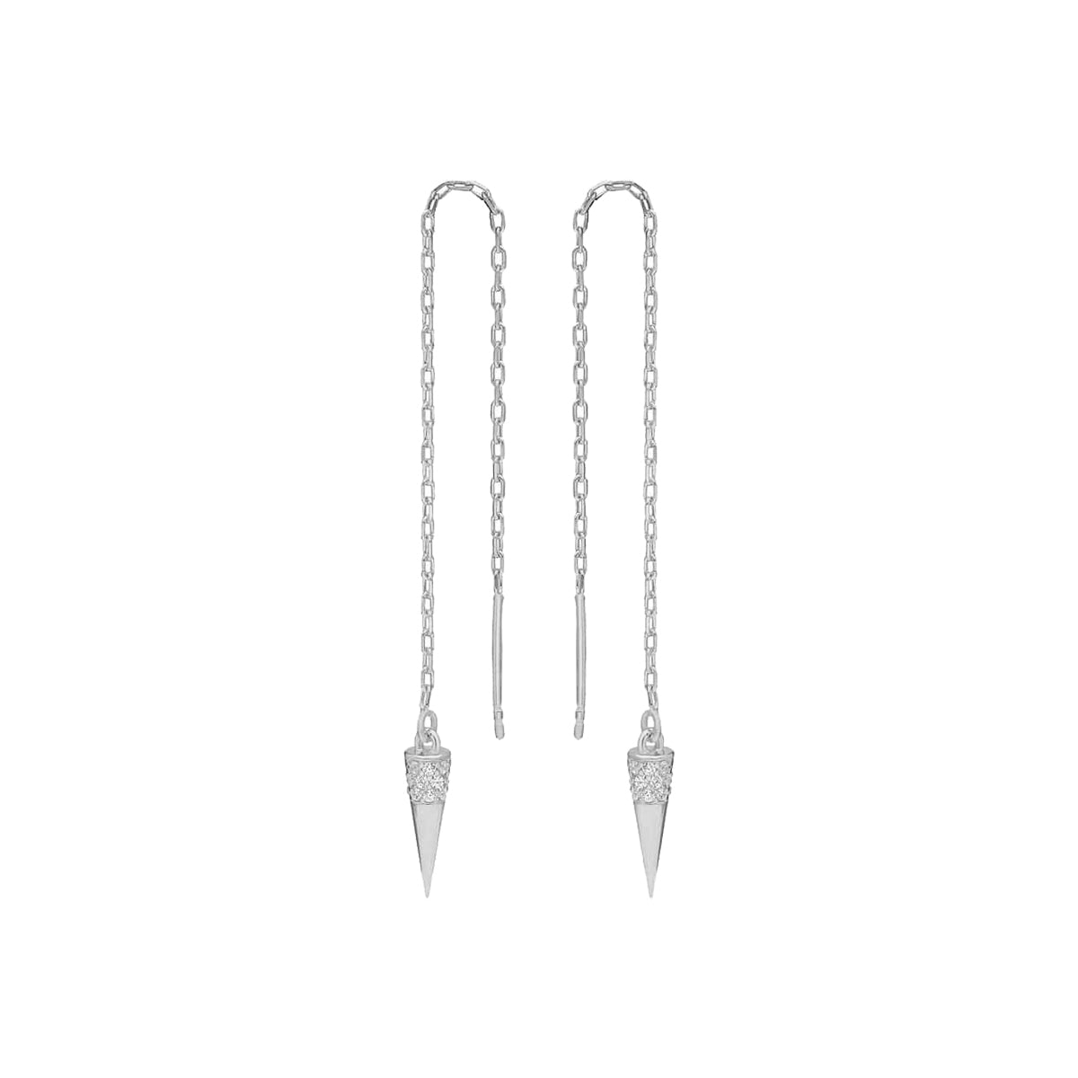 Kardelen Pointed Zirkonia Ohrring - 925 SILBER Kostenloser Versand