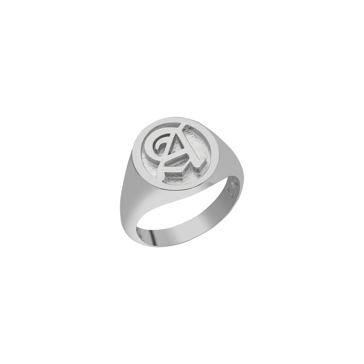 Kardelen Buchstaben Ritter Ring - 925 SILBER Sonderangebot