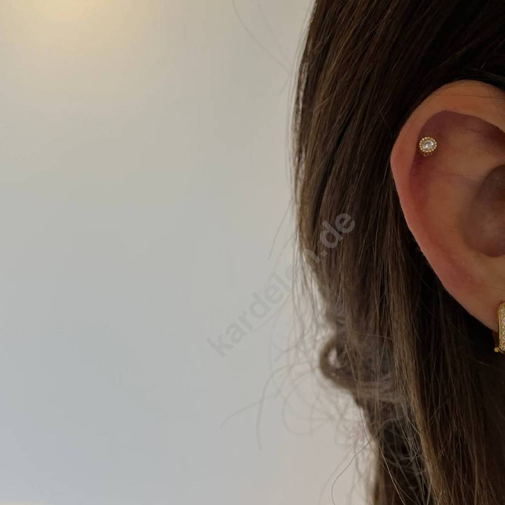 Kardelen Zirkonia Piercing - 925 SILBER Günstig kaufen