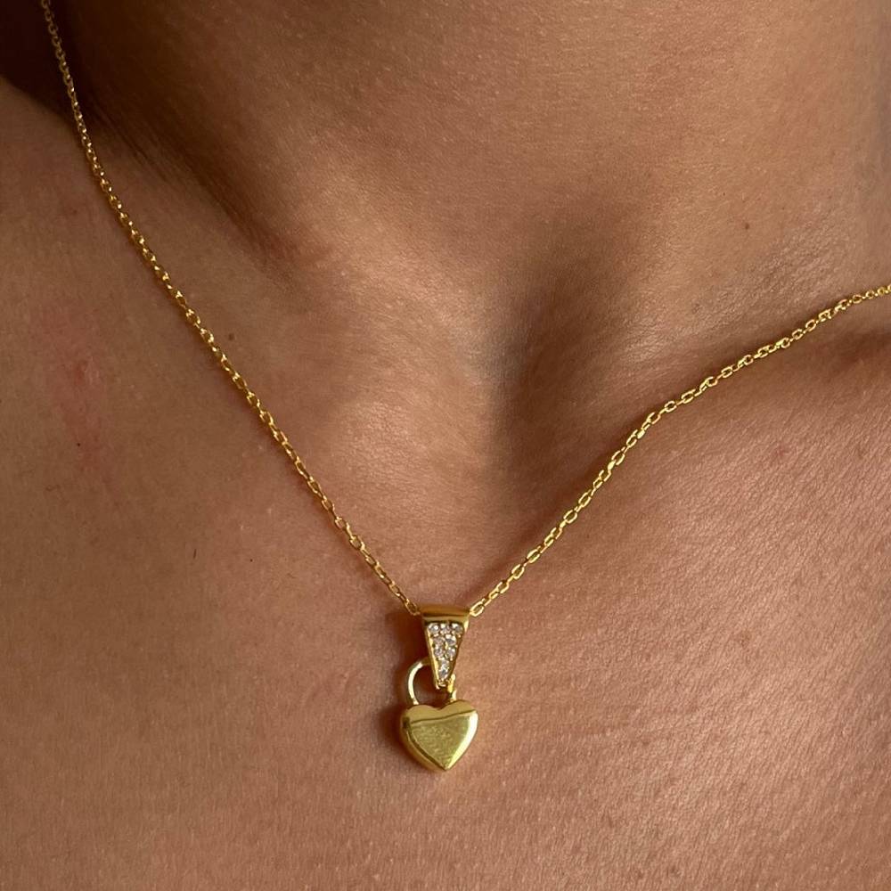 Kardelen Klein Herz Kette - 925 SILBER Versandkostenfrei
