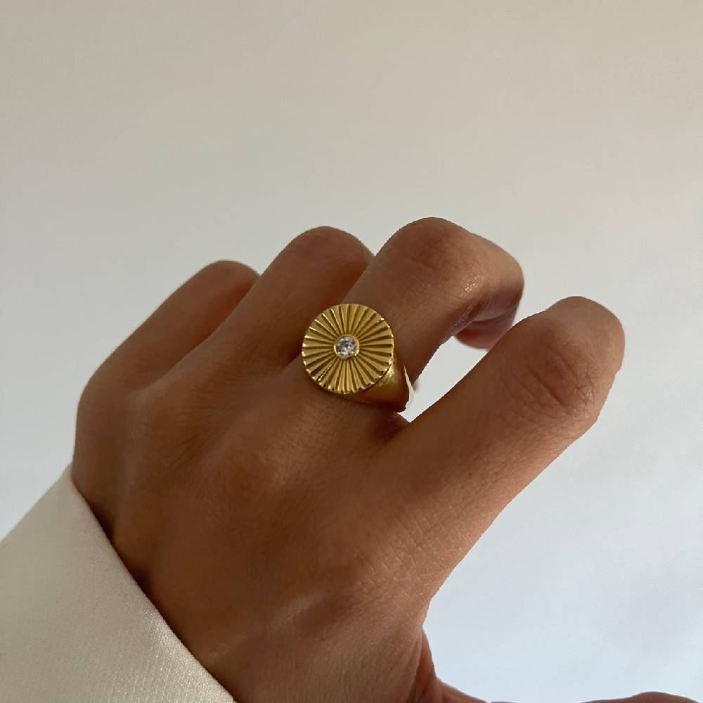 Kardelen Daisy Solitaire Ring - 925 SILBER Flash Sale