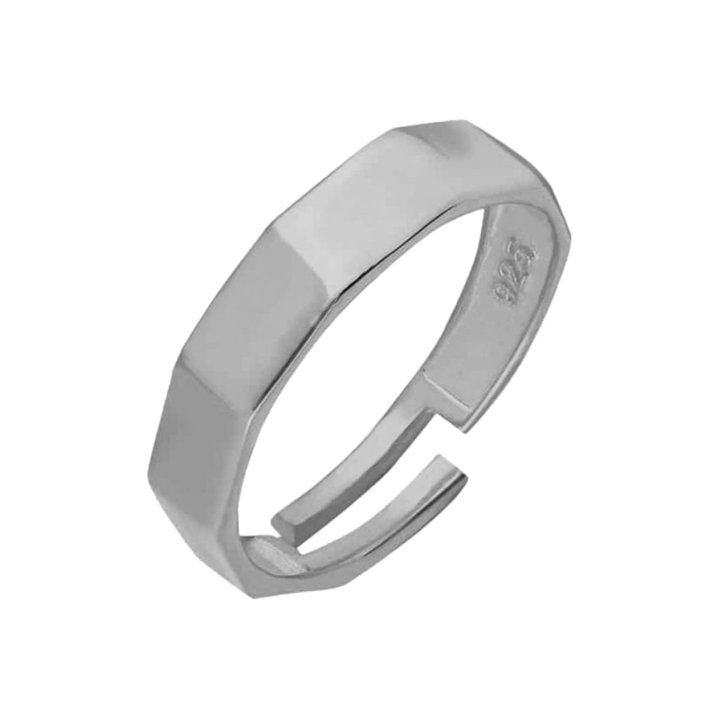 Kardelen Polygonal Ring - 925 SILBER Black Friday