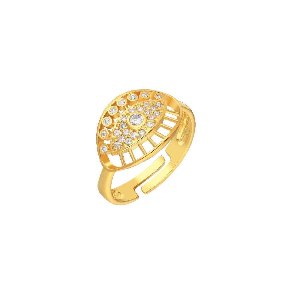 Kardelen Big Zirkonia Augen Ring - 925 SILBER Vatertagsangebot