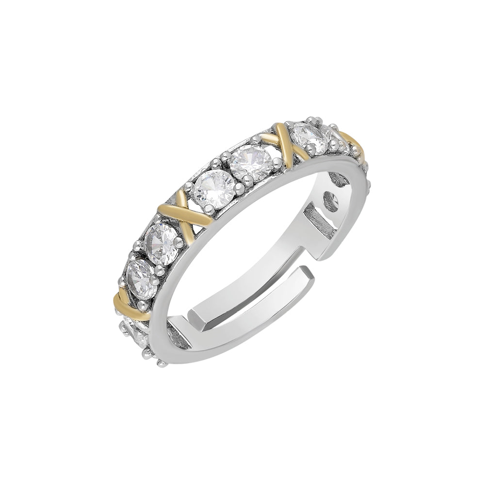 Kardelen LUXUS ZIRKONIA RING - 925 SILBER Jubiläumsangebot