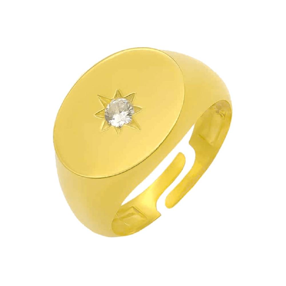 Kardelen Pole Star Solitaire Ring - 925 SILBER Blitzangebot