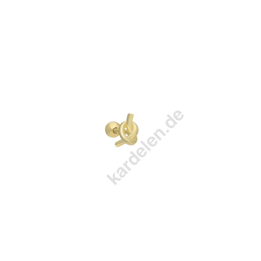 Kardelen Schleife Piercing - 925 SILBER Große Rabatte