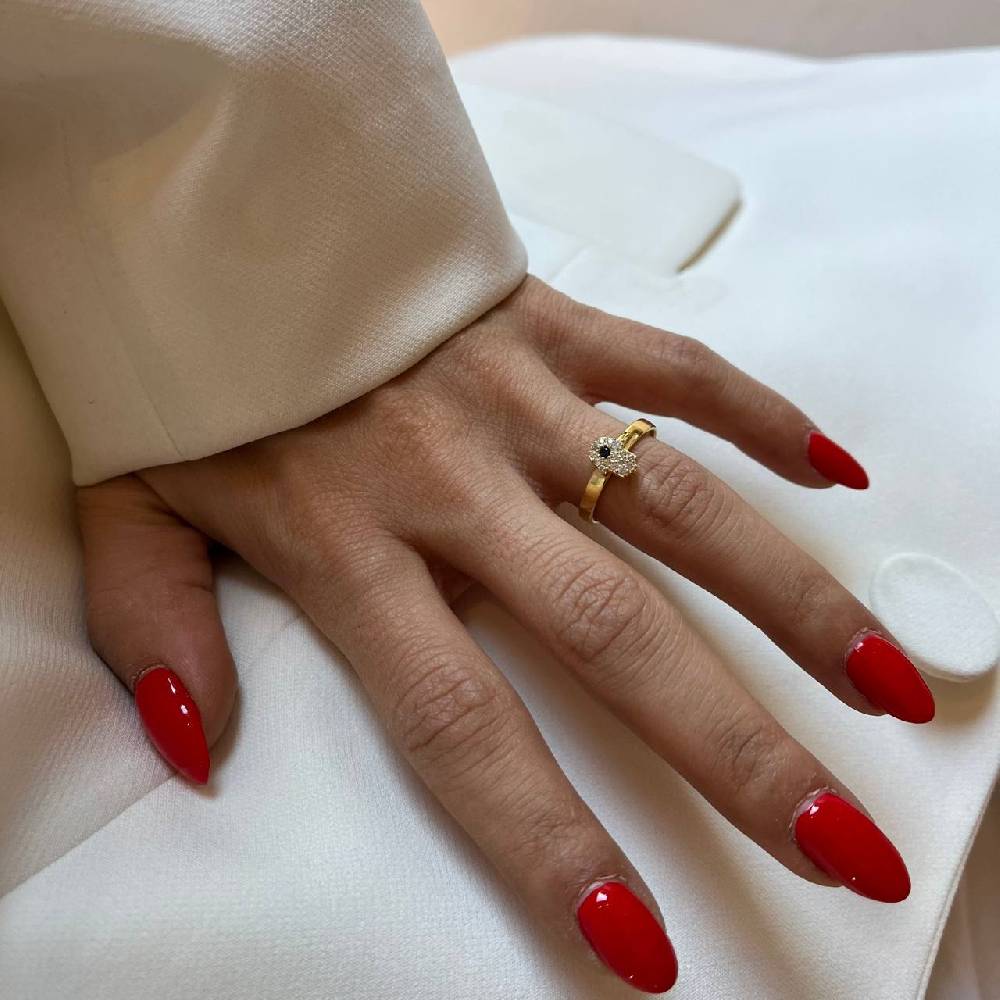 Kardelen Fatimas Hand Ring Zirkonia - 925 SILBER VIP-Rabatte