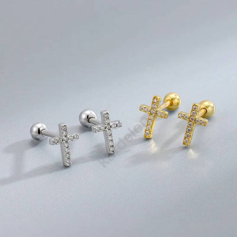 Kardelen KREUZ PIERCING ZIRKONIA Super Sparpreis