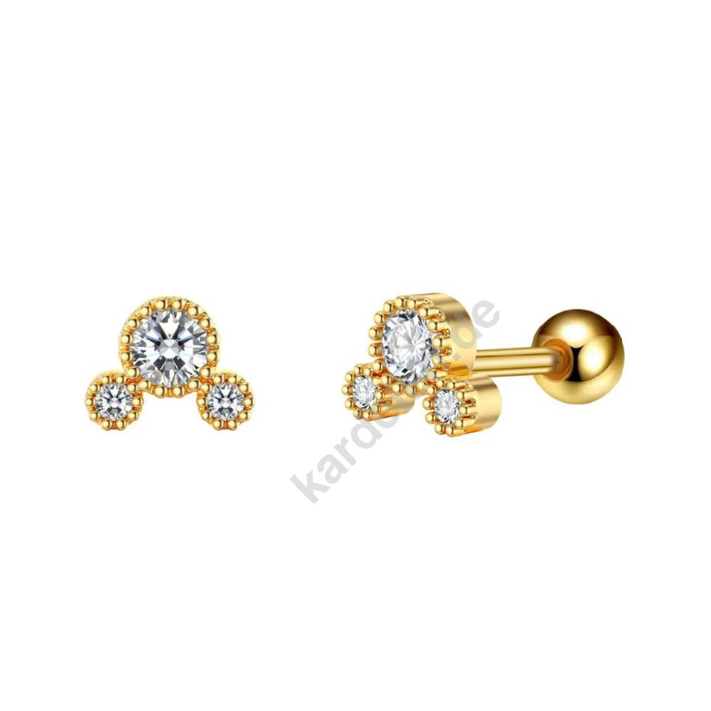 Kardelen Zirkonia Points Piercing - 925 SILBER Letzter Tag