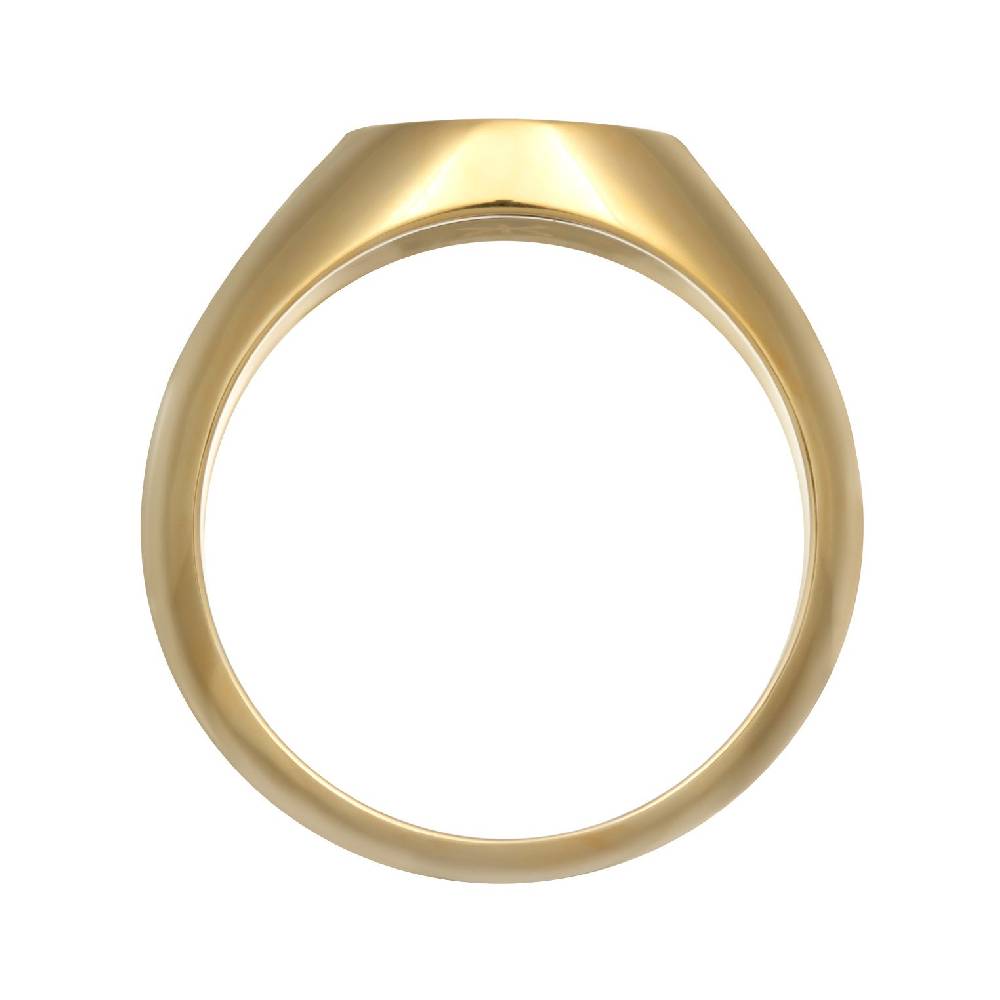 Kuzzoi Siegelring Smiling | Emaille (Blau) Zeitlich begrenztes Angebot