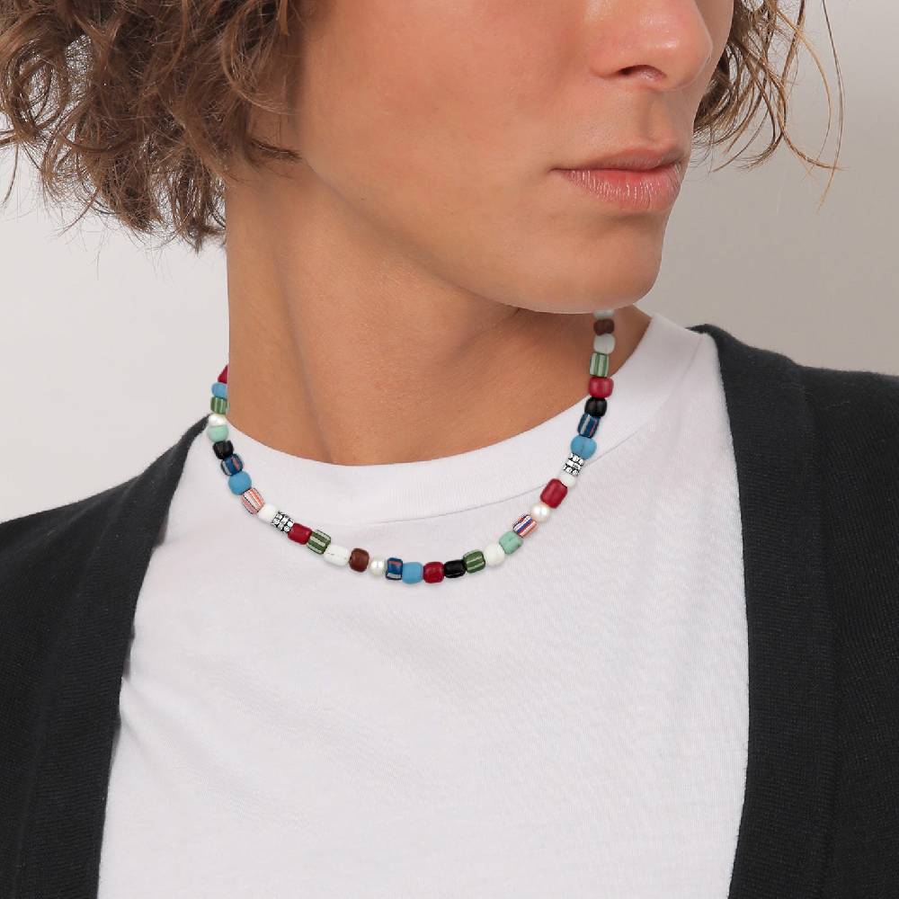 Kuzzoi Halskette Glas Beads | Süßwasserperlen Blitzangebot