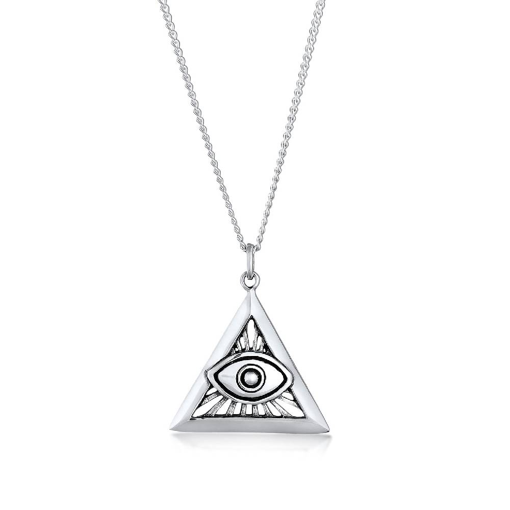 Kuzzoi Halskette Dreieck Evil Eye VIP-Rabatte