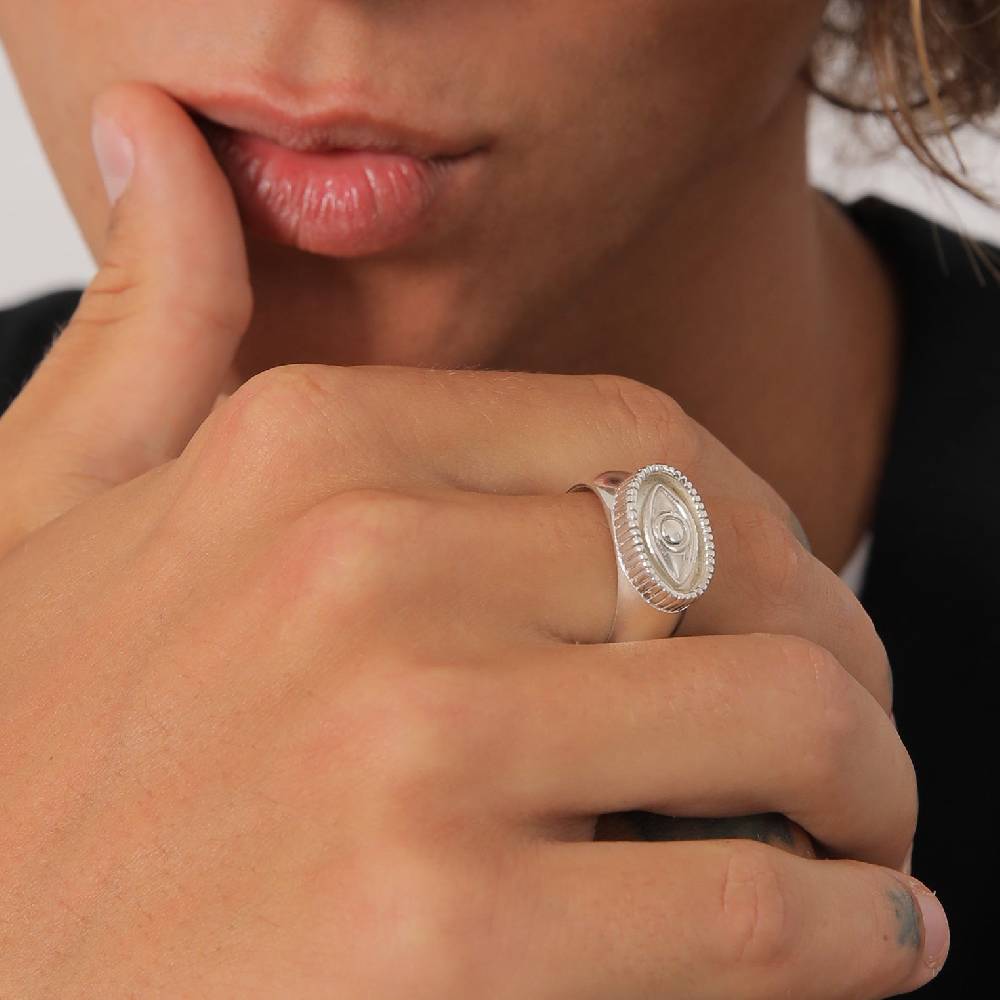 Kuzzoi Siegelring Evil Eye Super Sparpreis