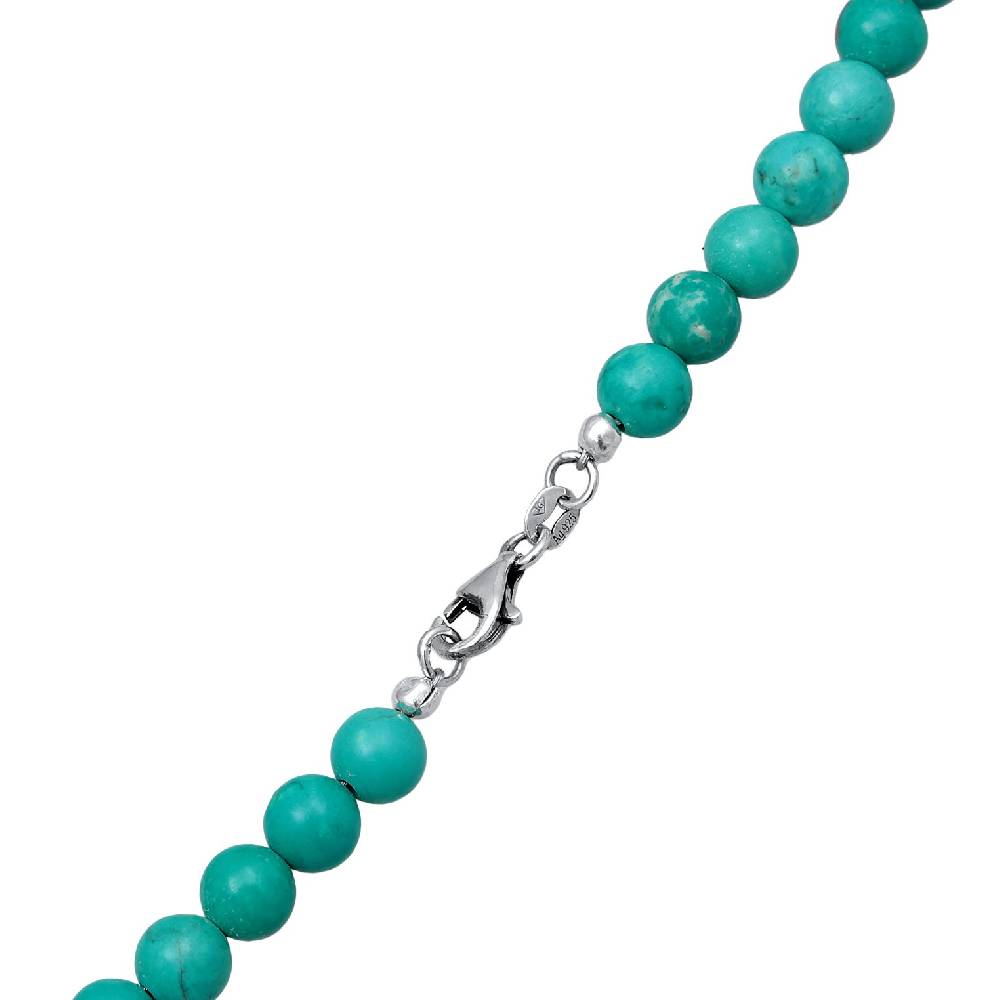 Kuzzoi Halskette Beads Vintage | Howlith (Türkis) Kostenlose Rückgabe