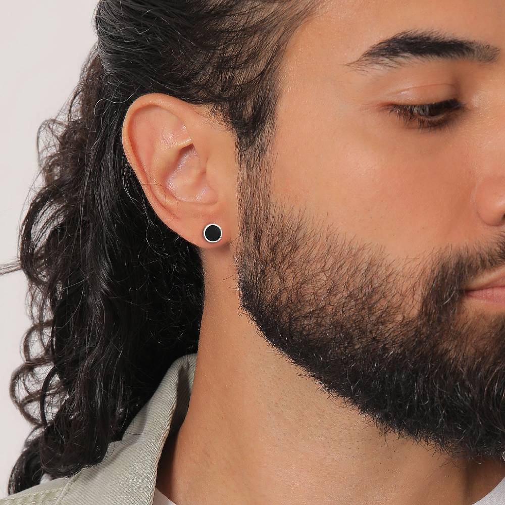 Kuzzoi Ohrstecker Rund | Emaille Neueste Stile