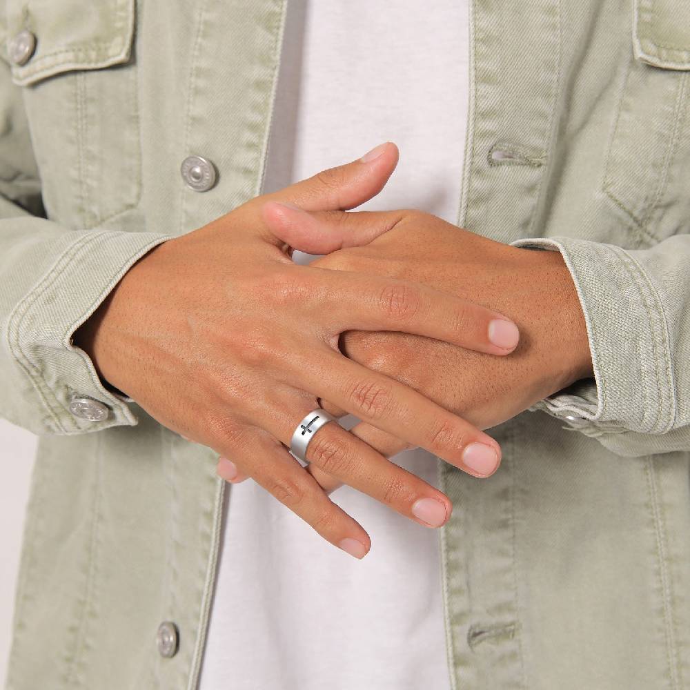 Kuzzoi Ring Breit Kreuz Online