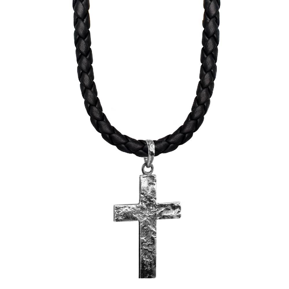 Kuzzoi Halskette Kreuz | Leder Hotsell