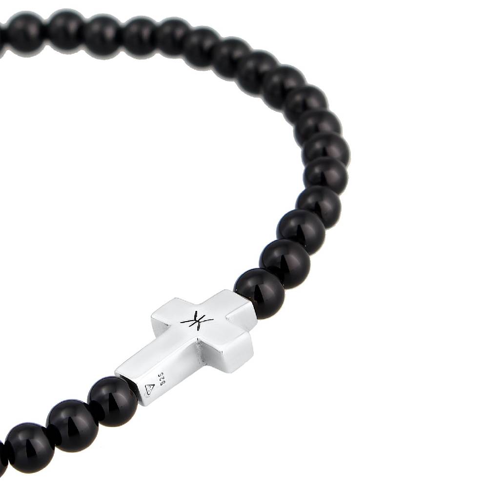 Kuzzoi Armband Kreuz | Onyx (Schwarz) Limitierter Zeitrabatt