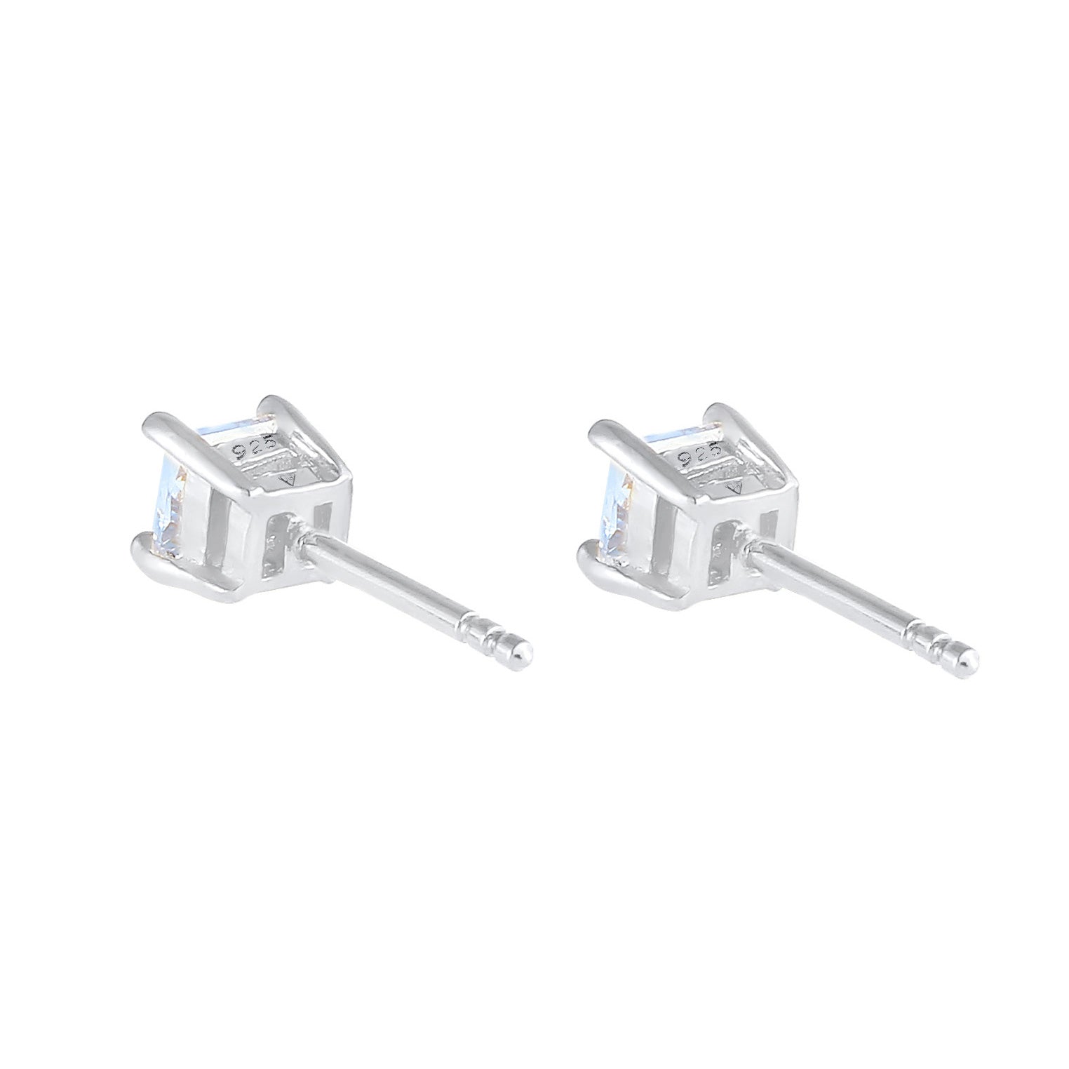Kuzzoi Ohrstecker Quadrat | Zirkonia Kristalle (Weiß) Lagerräumung