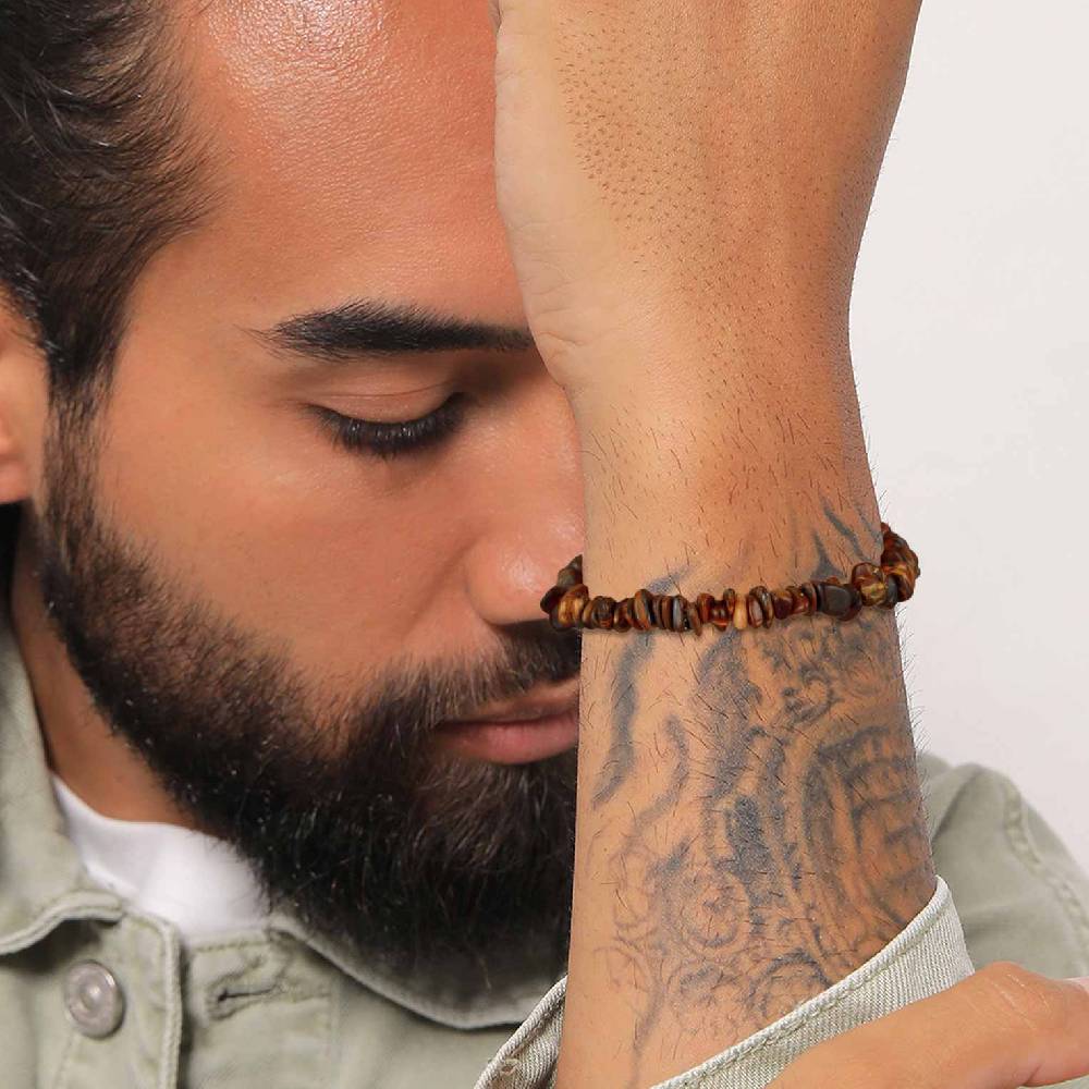 Kuzzoi Armband Splitter Natur | Tigerauge Edelsteine Riesige Ersparnisse