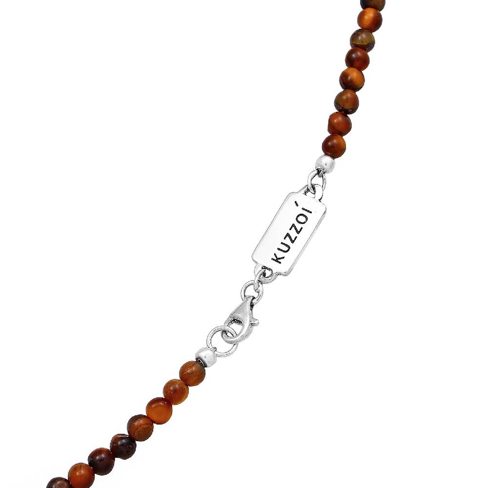 Kuzzoi Halskette Barren Anhänger | Tigerauge (Braun) Tiefpreis