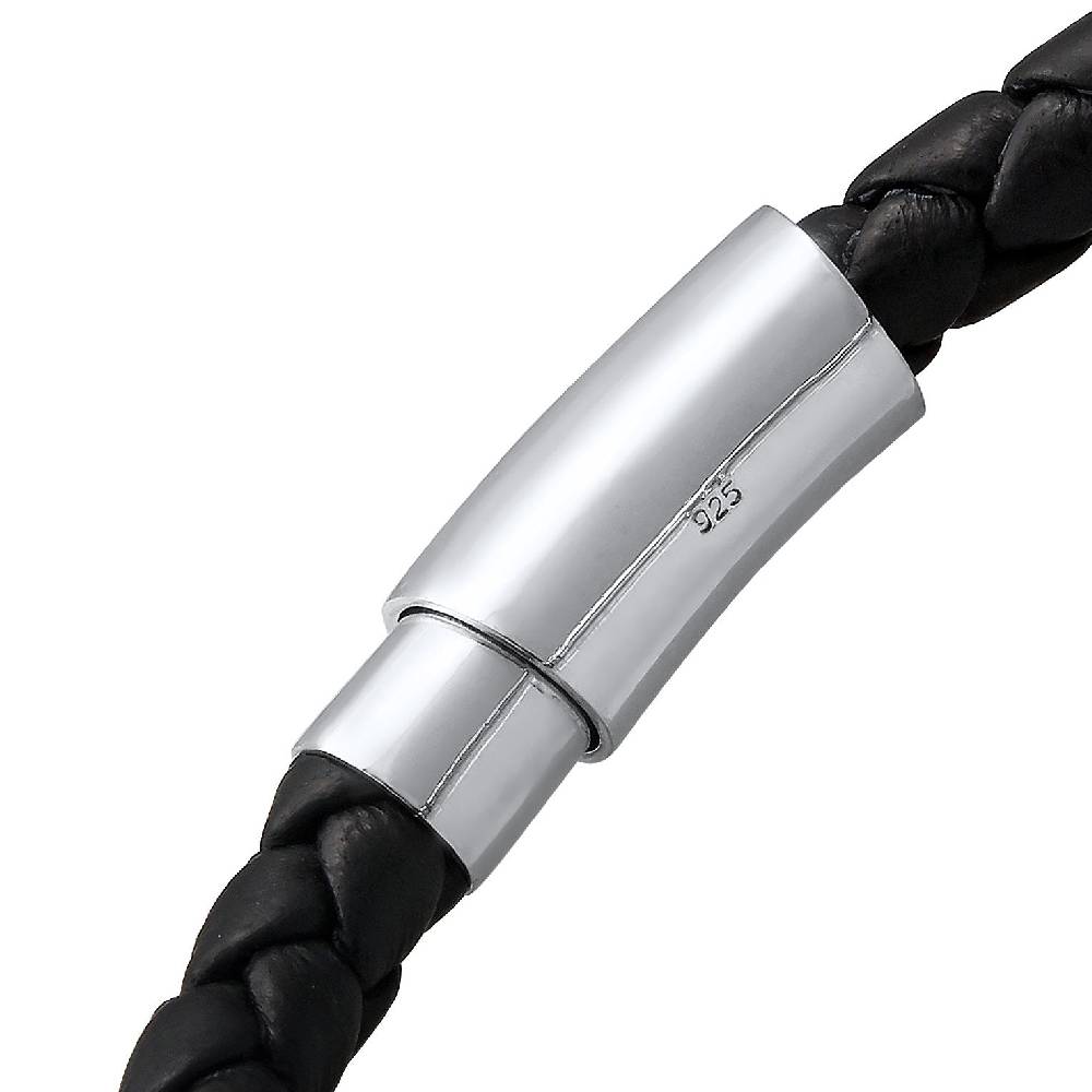 Kuzzoi Armband Kugel | Leder, Tigerauge (Braun) Begrenzte Freigabe